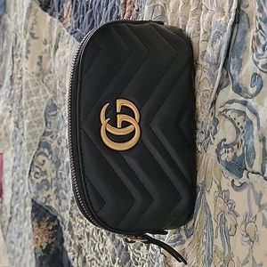 EUC Gucci Black Cosmetic Bag